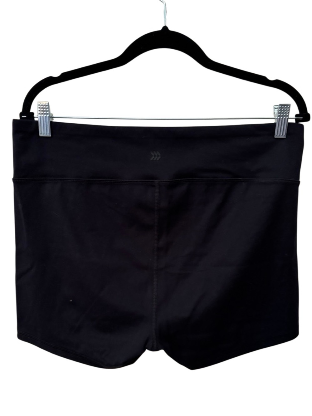 All in Motion Black High Rise 2” Shortie Athletic Shorts XXL Workout Yoga - Picture 4 of 9
